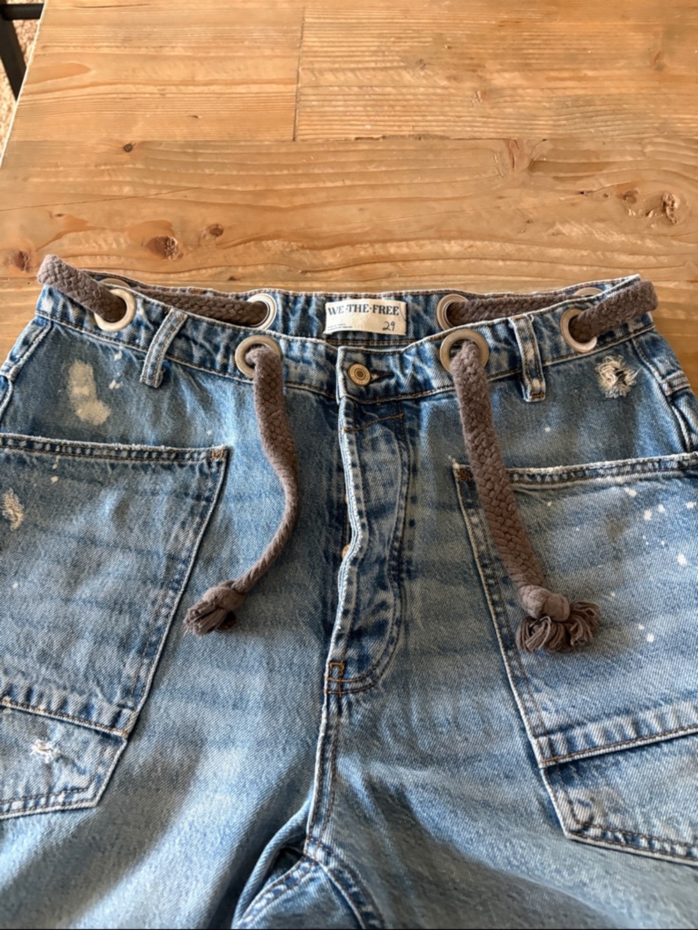 Free People barrel jeans. - Picture 2 of 6